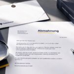 Abmahnung mit Zustellnachweis und Unterlagen als seriöses Beitragsbild