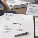 Antwort auf eine Anhörung mit Behördenunterlagen und Zustellnachweis