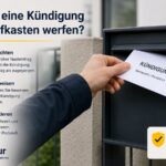 Blogbild zum Einwurf einer Kündigung in den Briefkasten mit Zustellprotokoll als Hinweis darauf, dass Zeitpunkt, Adresse und Zugang nachweisbar dokumentiert werden sollten