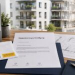 Modernisierungsankündigung mit Bauunterlagen, Mietvertrag und Zustellnachweis