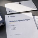 Versicherungsunterlagen mit Umschlag und Zustellnachweis als seriöses Beitragsbild